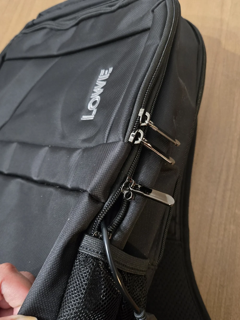 LOWE Black Everyday Laptop Backpack for Men
